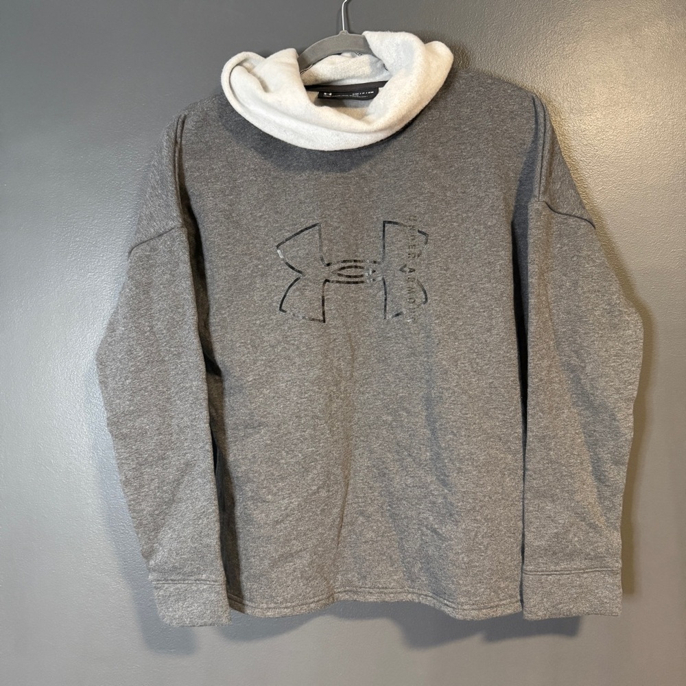 NWT Women’s Under Armour Gray Hoodie, cowl neck 1325318